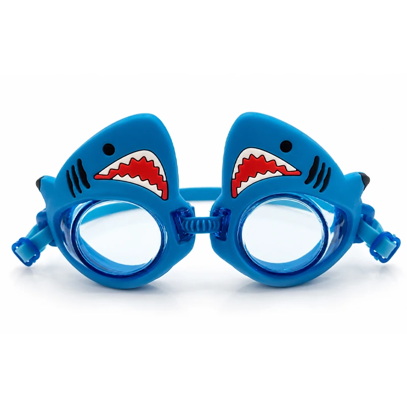Sport & Fun - Kids Swimming Goggles Unisex Anti-fog Leisure Leak-free Shark Design Adjustable Size between Eyes & Head Size for 2-8 Years (YJ-Shark)